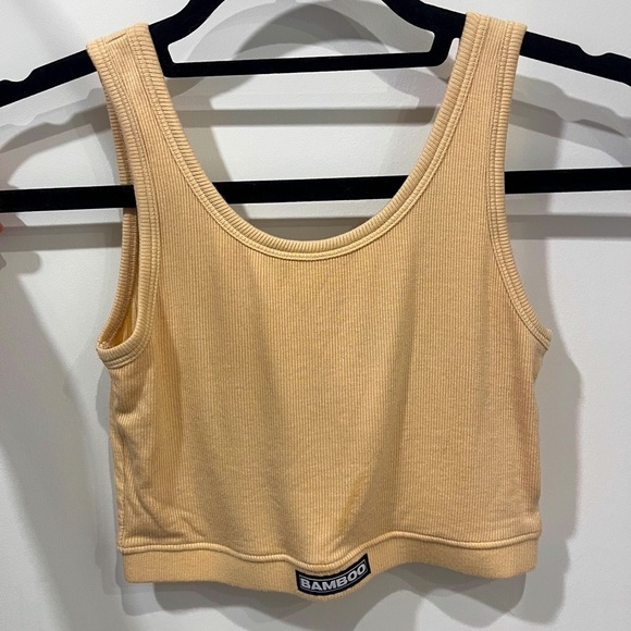 Bamboo underwear nude ribbed bra top - Picture 2 of 3